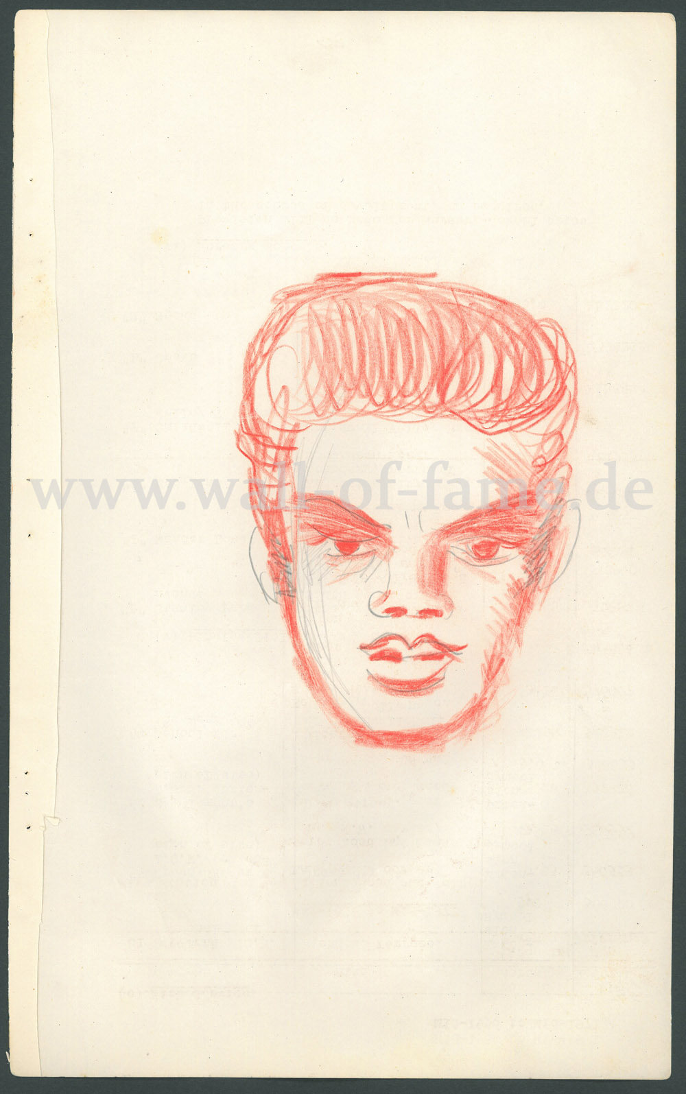 8120405w-1_beatles_paul_mccartney_sketch_elvis_original